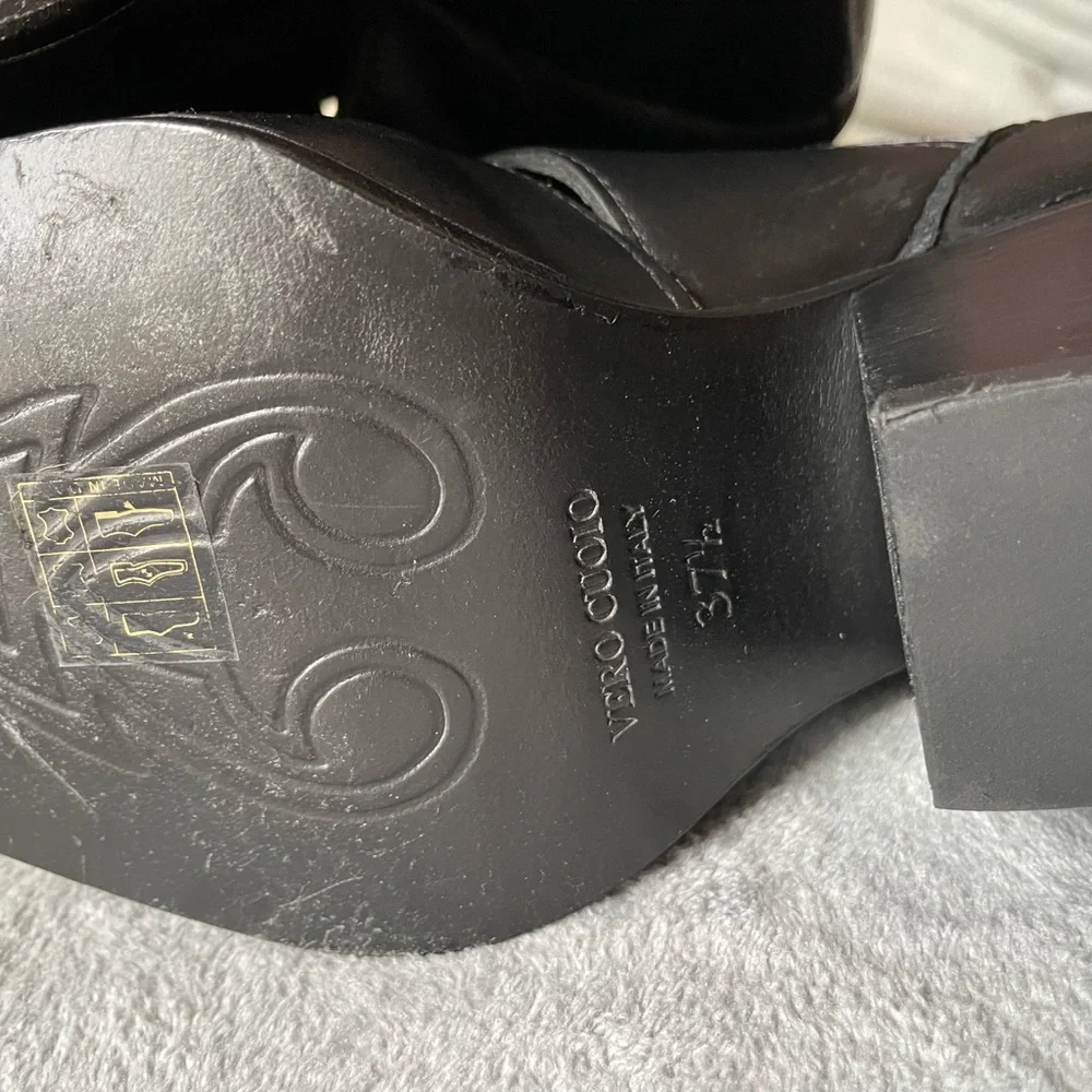 71/2 Free people ,Elegant Black Leather Women's Boots - Picture 12 of 17